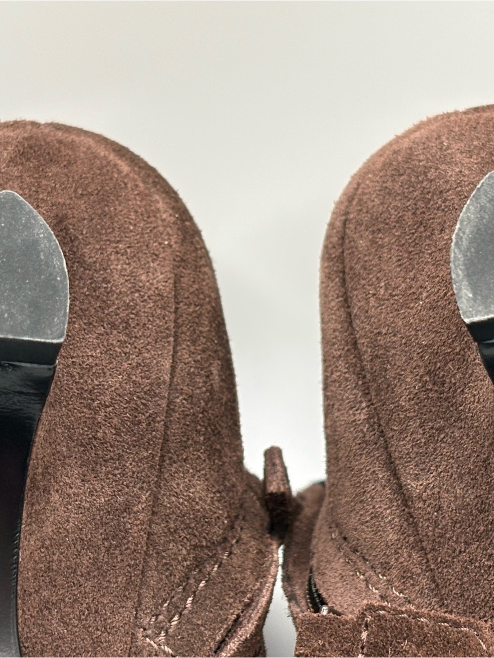 Simkhai Shadow Western Suede Ankle Boots Cacao 6 - Picture 7 of 10